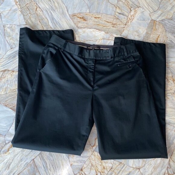 BCBGMAXAZRIA Khakis Black Pants Size 10 - Picture 3 of 8